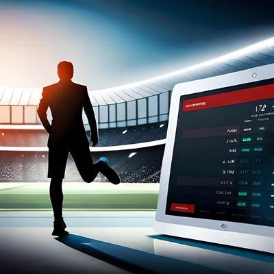 Quote sportive davanti a uno stadio